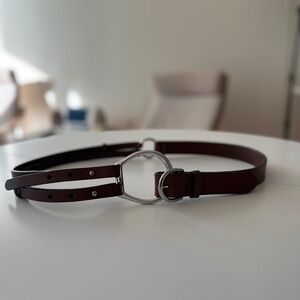 Polo by Ralph Lauren Brown Leather Belt